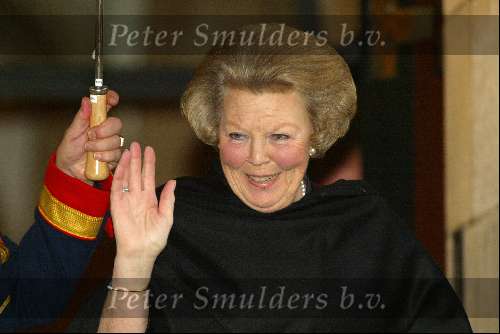 Amsterdam 14 januari 2004
Koningin Beatrix geeft nieuwjaarsreceptie in paleis op de dam.