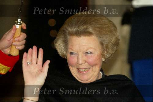 Amsterdam 14 januari 2004
Koningin Beatrix geeft nieuwjaarsreceptie in paleis op de dam.