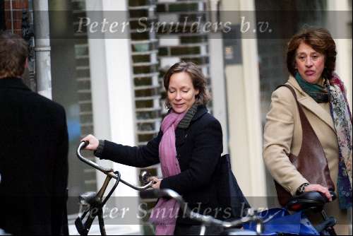 Amsterdam 5 januari 2004
Prinses Margaritha  op fiets in Amsterdam