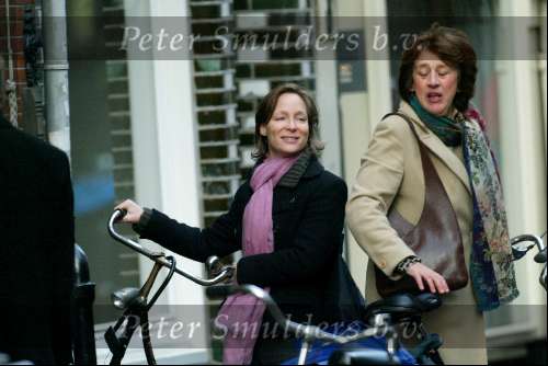 Amsterdam 5 januari 2004
Prinses Margaritha  op fiets in Amsterdam