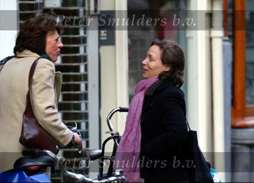 Amsterdam 5 januari 2004
Prinses Margaritha  op fiets in Amsterdam