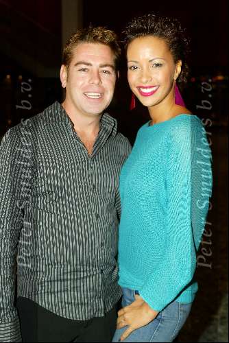 Rotterdam 27 januari  2004
Premiere Romeo en Julia in het Nieuwe Luxor.
Sonja Silva met vriend
