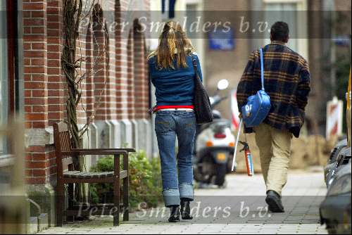 Amsterdam 30 januari 2004
Wendy v Dijk doet boodschappen voor Chris Zegers  in Amsterdam