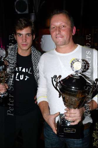 Amsterdam 17 december 2003
Presentatie Man van het jaar in Zebra Lounge.   
Wilbert Das en Egbert Jan Weber