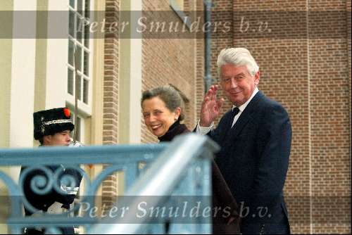 Apeldoorn 15 december 2002
Doop prinses Eloise 
Wim Kok met zijn vrouw Rita Kok