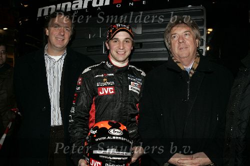 Amsterdam 27 januari 2005
Presentatie Minardi F1 met Christijan Albers bij cineac in Amsterdam. Paul Stoddart en Christijan en sponsors