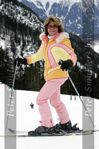Seefeld 18 januari 2005
Princee opening hotel.
Christine Kroonenberg op ski\'s
Wintersport