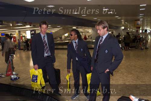 Edgar Davids tussen Edwin v d Sar en Paul Bosveld
2002