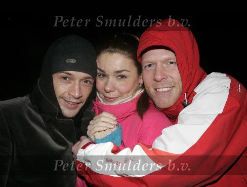 Seefeld 16 januari 2005
Opening Princess hotel.
Froukje de Both met vriend en Danny Rook