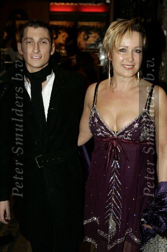 Amsterdam  12 januari 2005
Premiere Franse Speelfilm in Tushinski.
Inge Iepenburg met een vriend