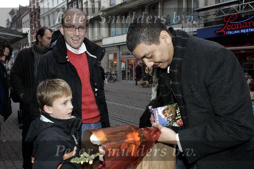 Amsterdam 4 december 2004
Premiere Erik of het klein insectenboek in Tuschinski.
Jurgen Raayman met Jeroen Goeman Borgesius