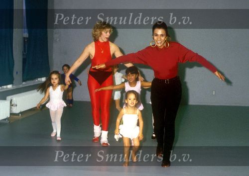 Amsterdam 1985
Patty Brard met haar dochter Priscilla Brard tijdens balletles