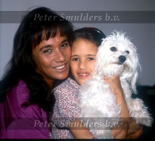 Patty Brard met haar dochter Priscilla Brard
1991