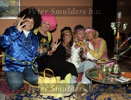 Nijmegen 26 januari 2005
Premiere Hair in Nijmegen.
Hilbrand Nawijn met vrouw Sandra Reemer Rick Luyckx en Vivian Boelen