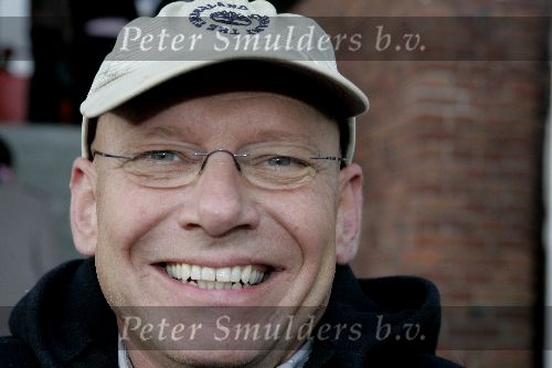 Amsterdam 2 december 2004
Trouwen Huub Stapel in het Olympisch stadion. 
Sjoerd Pleysier met petje