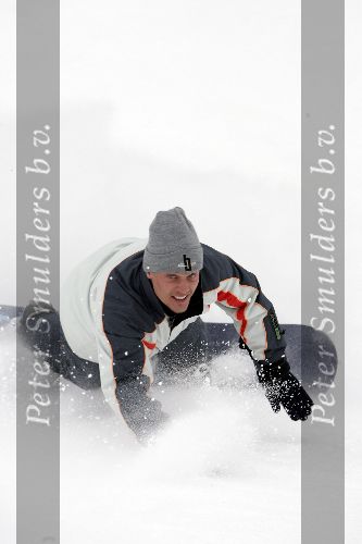 Seefeld 18 januari 2005
Princee opening hotel.
Winston Post met snowboard