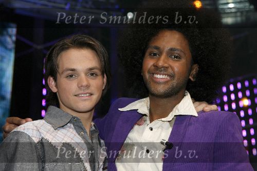 Hilversum 14 januari 2006
Opnames van idols in studio 21
Aaron Idols en Serge Idols