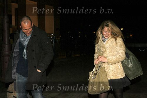 Amsterdam 14 januari 2006
Chantal janzen met haar nieuwe vriend Roel Kyvelos na de opnames van idols