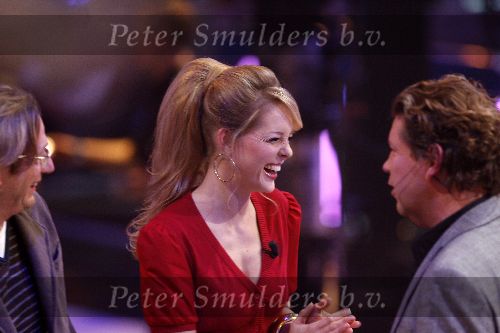 Hilversum 14 januari 2006
Opnames Idols in studio 21.
Chantal Janzen met Henkjan Smits en Eric v Tijn