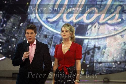 Hilversum 14 januari 2006
Opnames Idols in studio 21.
Martijn Krabbe en Chantal janzen
