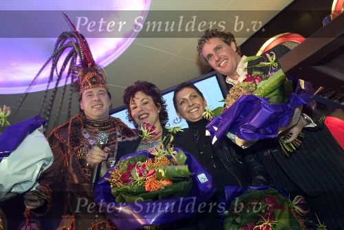 Eindhoven, 10 December 2004
Edwin Smulders samen met Ruby Wax Stadsprins van eindhoven en Brigit v d Moesdijk