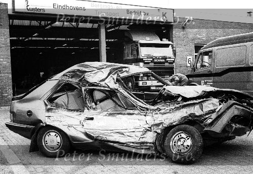Eindhoven, 14 november 1989
De ongeluksauto van Dhr. Frits Philips.