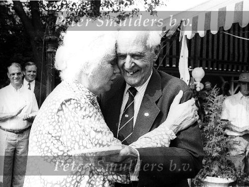 Luyksgestel 14 Mei 1989
Marie Cecile Moerdijk 60 jaar hier op de foto samen met Dhr. Frits Philips.