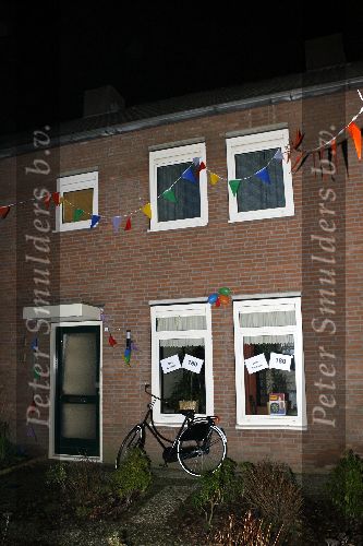 Alphen 19 januari 2006
Huldiging Jelle Klaasen nadat hij de lake side darts heet gewonnen. huis moeder Jelle Klaasen