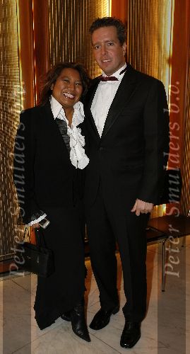 Amsterdam 17 januari 2006
Premiere Queen in concert in de RAI.
Justine Paemelay met vriend
Peter Smulders bv