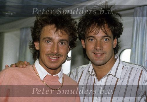 Hoek van Holland, 6 September 1990
Olau trip van hoek van Holland naar Engeland
Marco Borsato met Gerard Joling