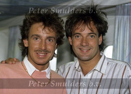 Hoek van Holland, 6 September 1990
Olau trip van hoek van Holland naar Engeland
Marco Borsato met Gerard Joling