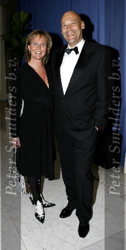 Amsterdam 17 januari 2006
Premiere Queen in concert in de RAI.
Marleen houter met haar man Ron Peerenboom