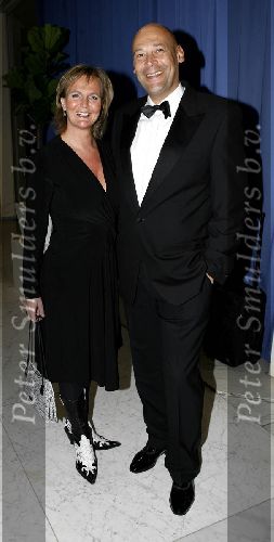 Amsterdam 17 januari 2006
Premiere Queen in concert in de RAI.
Marleen houter met haar man Ron Peerenboom