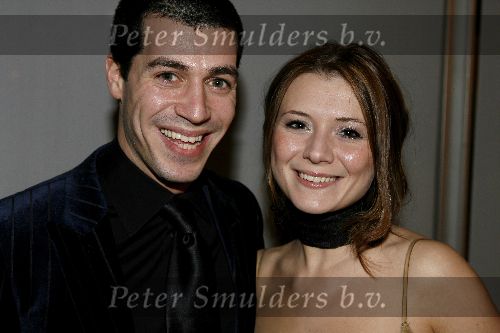 Amsterdam 17 januari 2006
Premiere Queen in concert in de RAI.
Celine Purcell met vriend Oren Schrijver