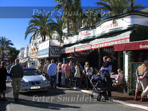 Marbella, 1 Januari 2006
Port Banus met het beste Italiaanse Restaurant Picasso waar mensen soms enkele uren in de rij staan
