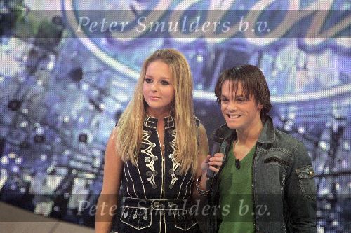 Hilversum, 7 Januari 2006 Studio 22
2e Finaleronde Idols 2006
Serge Idols met Chantal Janzen
