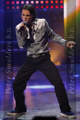 Hilversum 14 januari 2006
Opnames Idols in studio 21.
Serge idols