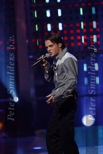 Hilversum 14 januari 2006
Opnames Idols in studio 21.
Serge idols
