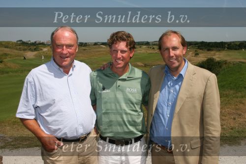 Zandvoort, 18 Juli 2006
KLM Dutch Open 2006 Persconferentie op de Kennemer Golfclub
Maarten Lafeber, een van de deelnemers tijdens de perspresentatie samen met Daan Slooter en Robbie v Erven Dorens