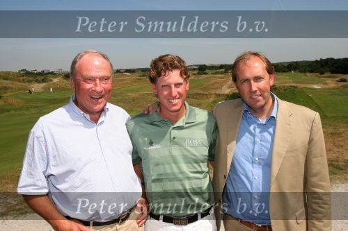 Zandvoort, 18 Juli 2006
KLM Dutch Open 2006 Persconferentie op de Kennemer Golfclub
Maarten Lafeber, een van de deelnemers tijdens de perspresentatie samen met Daan Slooter en Robbie v Erven Dorens