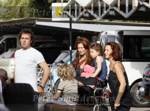 Ibiza 8 juli 2007
Marco Borsato en Leontine Borsato op vakantie met hun kinderen Luca Senna en Jada op ibiza.