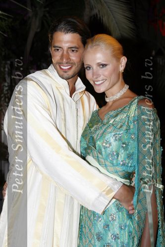 Ibiza 6 juli 2007
Diner aan de vooravond van het huwelijk van Yfke Sturm en haar vriend Ismar in Restaurant Ayoun