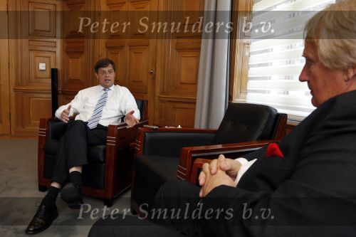 Den Haag 25 mei 2010
Karel Hille interviewt Jan Peter Balkenende in het torentje.
Peter Smulders bv