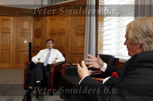 Den Haag 25 mei 2010
Karel Hille interviewt Jan Peter Balkenende in het torentje.
Peter Smulders bv