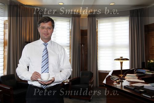 Den Haag 25 mei 2010
Karel Hille interviewt Jan Peter Balkenende in het torentje.
Peter Smulders bv
