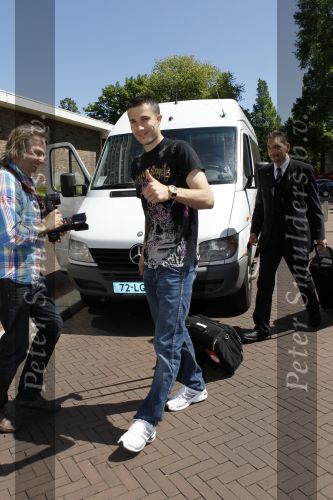 Amsterdam 4 juni 2010
Spelers Nederlands elftal melden zich bij het Hilton Hotel voor de laatste vriendschappelijke wedstrijd voor het WK. Robin v Persie
Peter Smulders bv