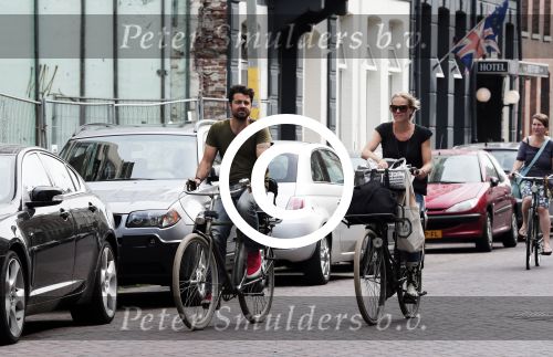 Amsterdam 4 juli 2012
Liesbeth kamerling met haar man op de fiets.
Peter Smulders bv