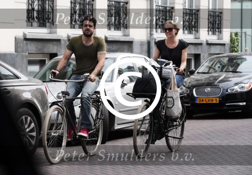 Amsterdam 4 juli 2012
Liesbeth kamerling met haar man op de fiets.
Peter Smulders bv