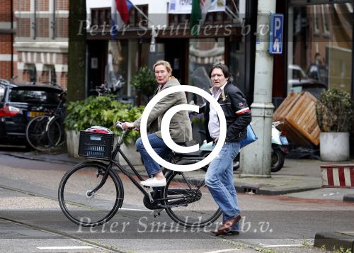 Amsterdam 22 juni 2012
Pierre Bokma met een vriendin op de fiets.
Peter Smulders bv