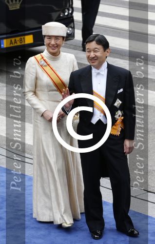 Amsterdam 29 April 2013 Inhuldiging Koning Willem Alexander met Koningin Maxima
Kroonprins Naruhito van Japan en Kroonprinses Masako van Japan
Foto Peter Smulders BV